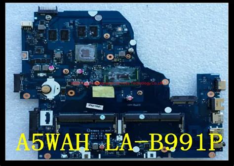 Para Aspire E5 571 Mainboard A5WAH LA B991P NBMLC11007 NB MLC11 007 I5