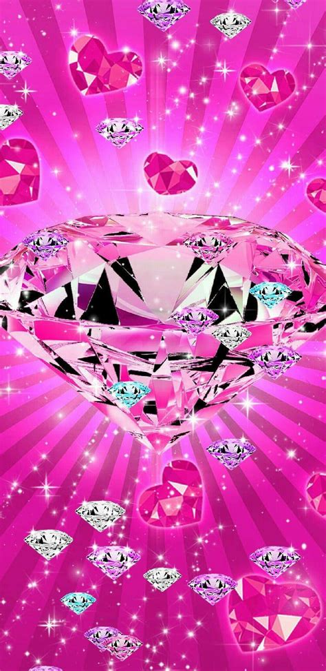 Pink Diamond Heart Wallpaper