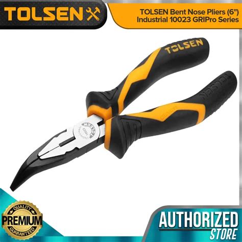 Tolsen Bent Nose Pliers Industrial Gripro Series Lazada Ph