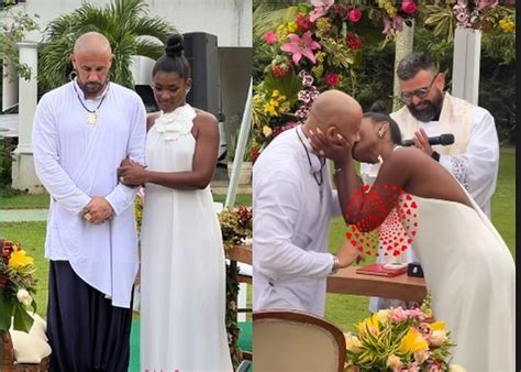 Erika Januza E Jos J Nior Ficam Noivos E Fazem Festa Ares De Casamento