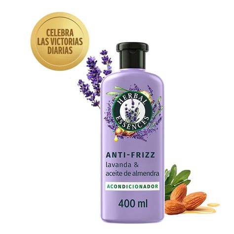 Acondicionador Herbal Essences Anti Frizz Lavanda Aceite De Almendras