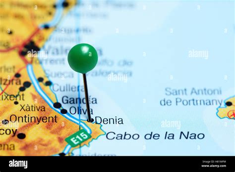 denia spain map  res stock photography  images alamy