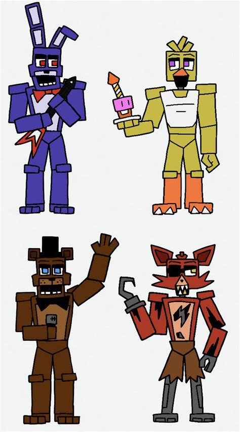 Fnaf 1 Gang Rfivenightsatfreddys