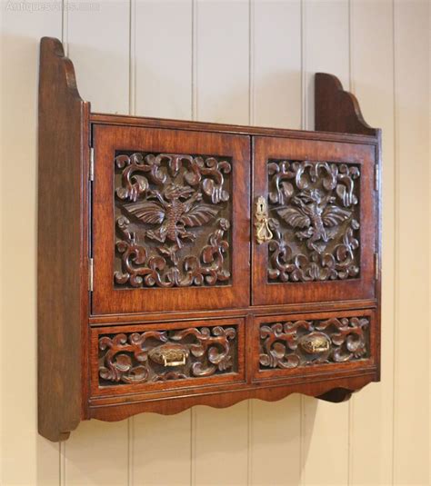 Carved Oak Wall Cabinet As A Antiques Atlas