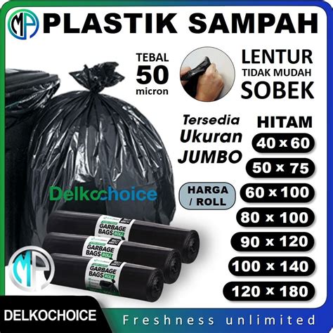 Jual Kantong Kresek Plastik Sampah Per Roll Plastic Trash Bag