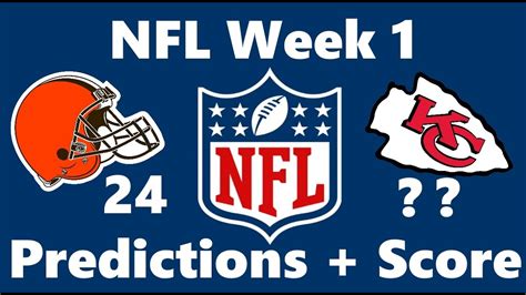 Nfl Week 1 Game Predictions 2021 2022 Youtube