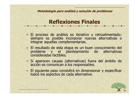 Identificación Del Problema Y Alternativas De Solución