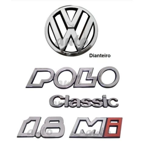 símbolos emblemas Polo Classic 1 8Mi VW da grade 1997a2000 Shopee Brasil