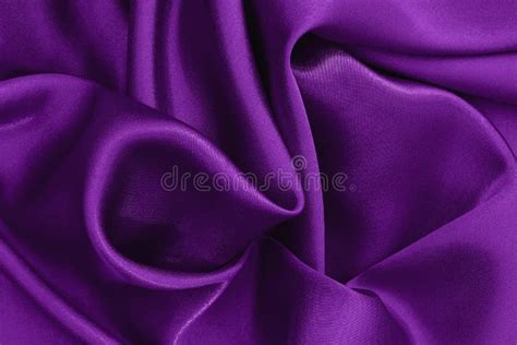 Dark Purple Fabric Texture Background Detail Of Silk Or Linen Pattern