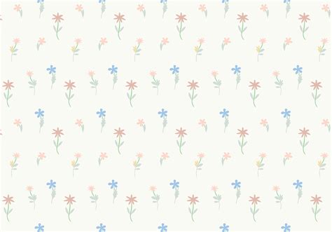 Pastel Flowers Pattern Background Vector Download Free Vector Art