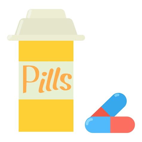 Premium Vector Pills In Jar Icon Flat Illustration Of Pills In Jar