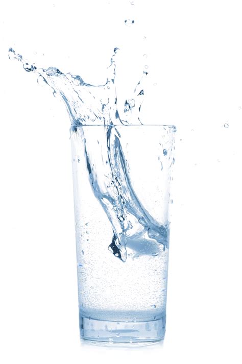 Water Glass Splash Transparent Image