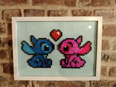 Pixel Art Perles A Repasser Stitch Avec Son Coeur Eur Picclick Fr