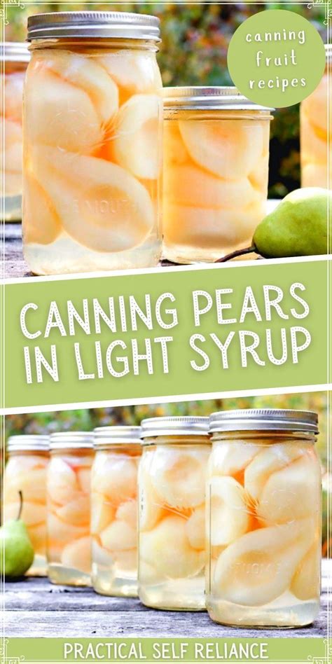 Canning Pears | Canning fruit recipes, Pear recipes for canning ...