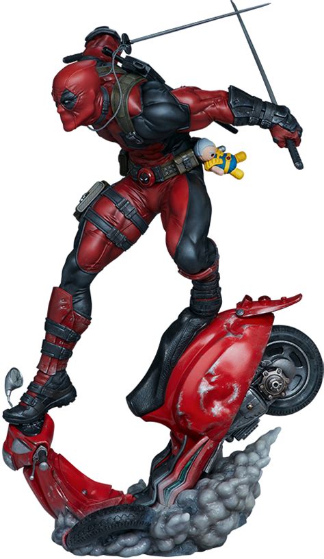 Sideshow Deadpool Premium Format Figure Statue On Scooter Up For Order Marvel Toy News