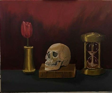 Original memento mori painting. 16 x 20, oil on canvas | #3225826603