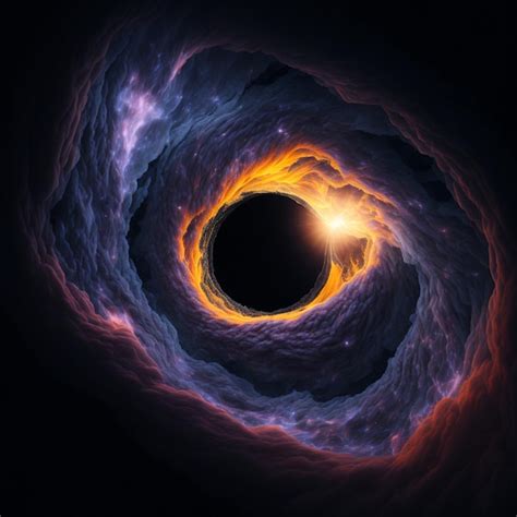 Premium Photo Black Hole Swallowing Nebula