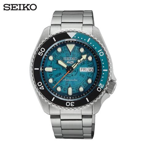 นาฬิกา New Seiko 5 Sports Skeleton Time Sonar 70s รุ่น Srpj45k1