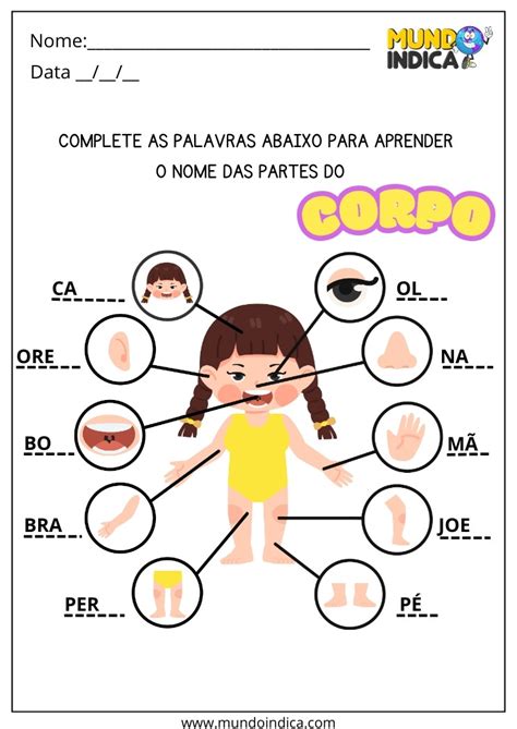 Corpo Humano Para Imprimir
