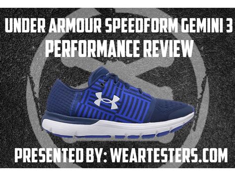 Under Armour Speedform Gemini Performance Review Weartesters