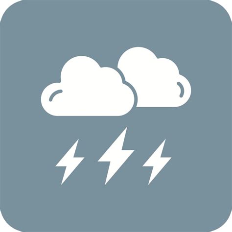 Premium Vector Thunder Icon