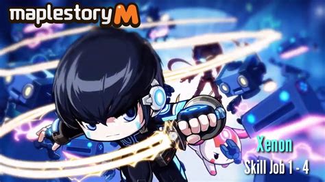 Maplestory M Xenon 1st 4th Job Skills Showcase Youtube