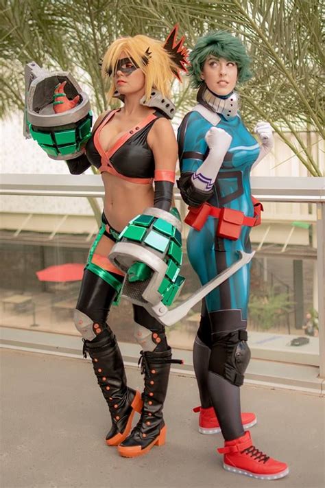 Bakugo and Deku Hot Anime Cosplay, Cosplay Outfits, Cosplay Girls, Deku Cosplay, Avatar Cosplay ...