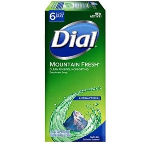 Dial Bath And Body Dial Mountain Fresh Antibacterial Deodorant Soap