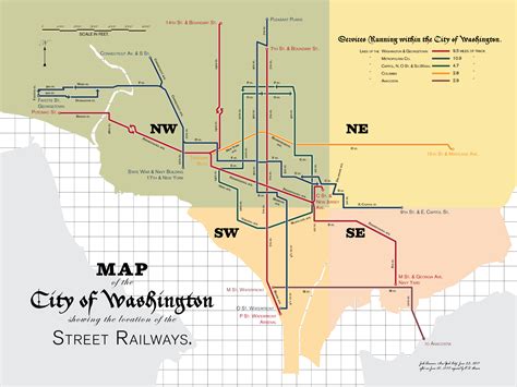 Check out this map of DC’s horse-drawn streetcar routes – Greater
