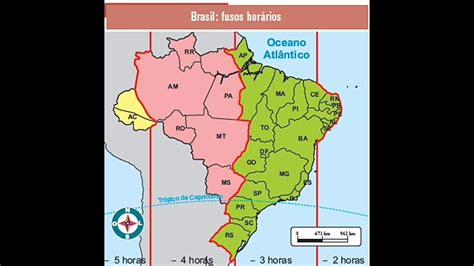 Mapa De Fuso Do Brasil