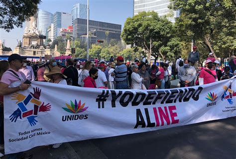 En Cdmx Realizan Marcha Por La Democracia En Defensa Del Ine