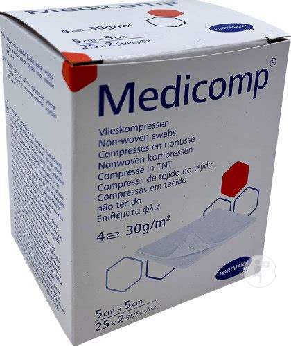 Hartmann Medicomp Compresses En Non Tiss X Cm Plis Non St Riles