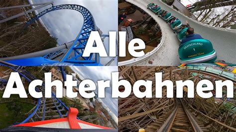 EUROPA PARK 2023 Alle Achterbahnen Aus Der Mitfahrperspektive YouTube