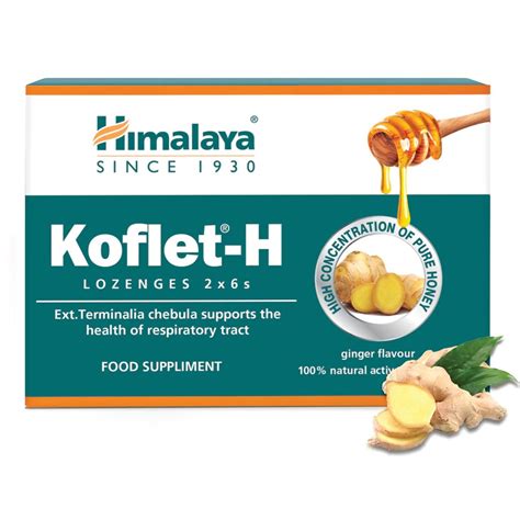 Himalaya Koflet H Pastylki Do Ssania O Smaku Imbirowym Pastylek