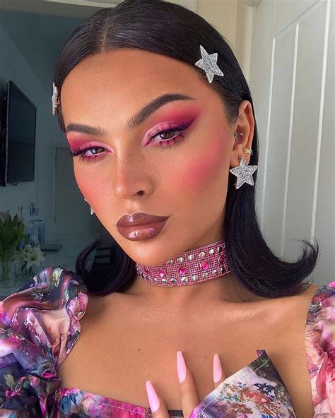 Dope Makeup Edgy Makeup Pink Makeup Girls Makeup Colorful Makeup