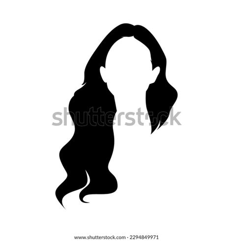 Female Hairstyle Silhouette Vector Illustration Stock Vector Royalty