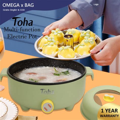 Omega Toha Multi Rice Cooker Electric Pot Pan Double Layer Stainless