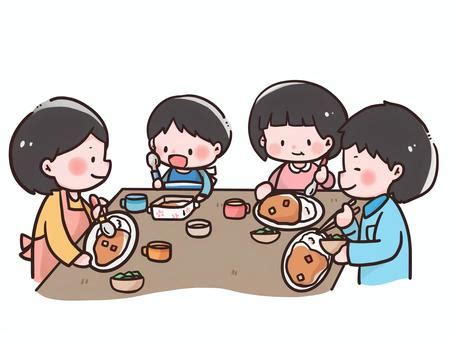 夜ごはんイラスト｜無料イラスト・フリー素材なら「イラストAC」