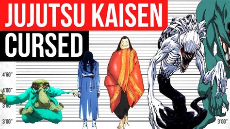 TOP Strongest Cursed Spirits In Jujutsu Kaisen Size Comparison YouTube