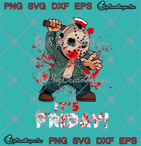 Jason Voorhees Chibi Svg Its Friday Halloween Friday The 13th Svg Png