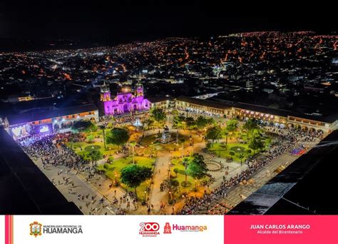 EL PUEBLO HUAMANGUINO FESTEJA LA VÍSPERA DE SU ANIVERSARIO