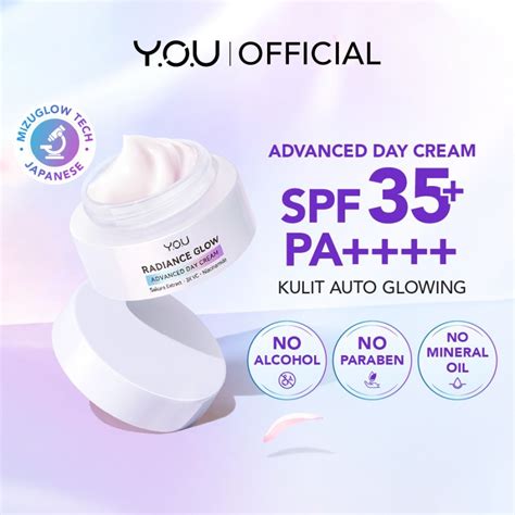 Jual You Radiance Glow Advanced Day Cream Gr Shopee Indonesia