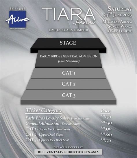 [Ticketing Service] Tiara Andini Live In Kuala Lumpur, Tickets ...