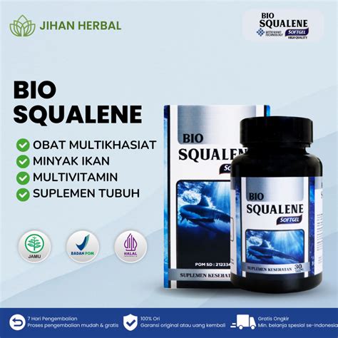 Jual Bio Squalene Softgel Minyak Hati Ikan Hiu Vitamin Omega