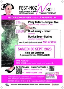 Concert et Fest Noz à Lannion le 30 septembre 2023 Tamm Kreiz