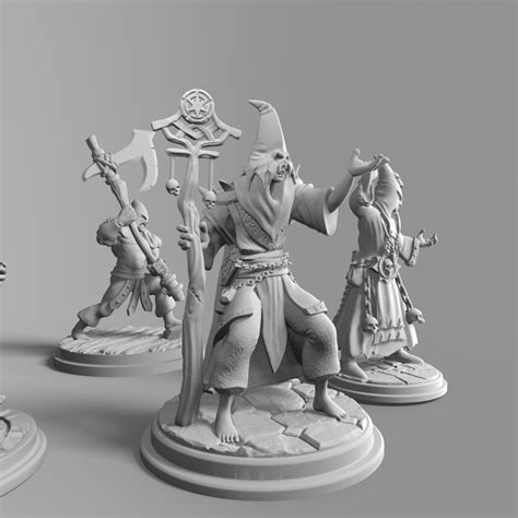 Stl File Set Cultist X4・3d Print Model To Download・cults