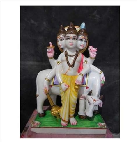 Easy To Clean Marble Lord Dattatreya Statue At Best Price In Jaipur