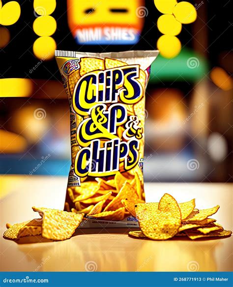 Chips And Snacks Shops Commercial Business Generative Ai Stock Illustration Illustration Of