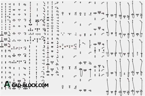 Faucets DWG - Free cad block, CAD model, AutoCAD blocks