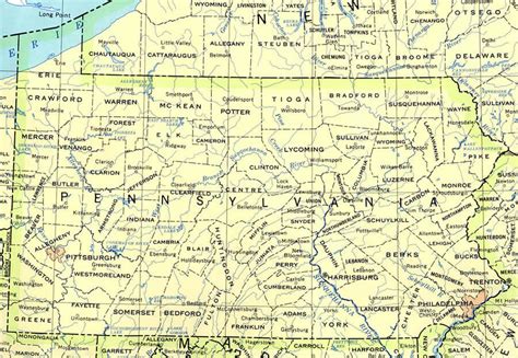 Pennsylvania Road Map